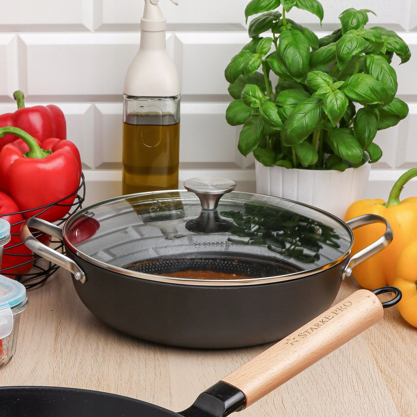 ENAMELLED Cast Iron POT with Lid LARGE HEAVY Starke Pro Hanoi 3,8 l Capacity 3.8 l