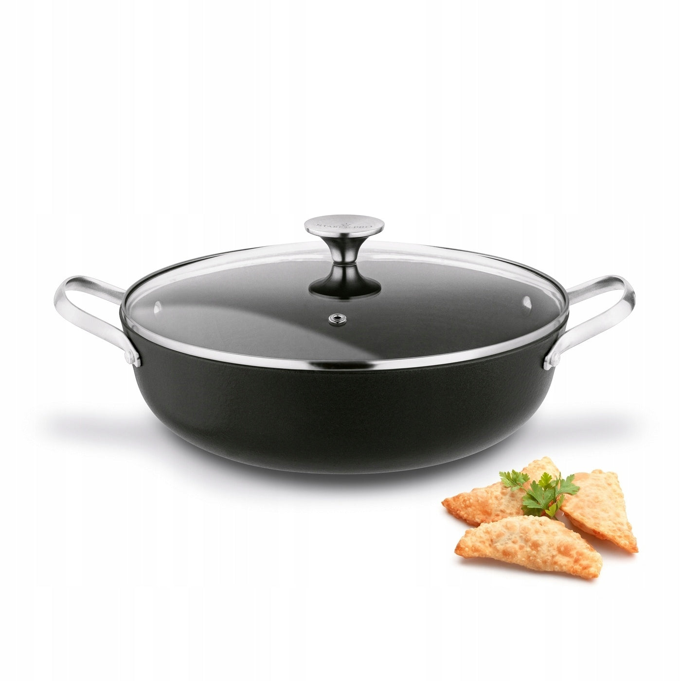 ENAMELLED Cast Iron POT with Lid LARGE HEAVY Starke Pro Hanoi 3,8 l