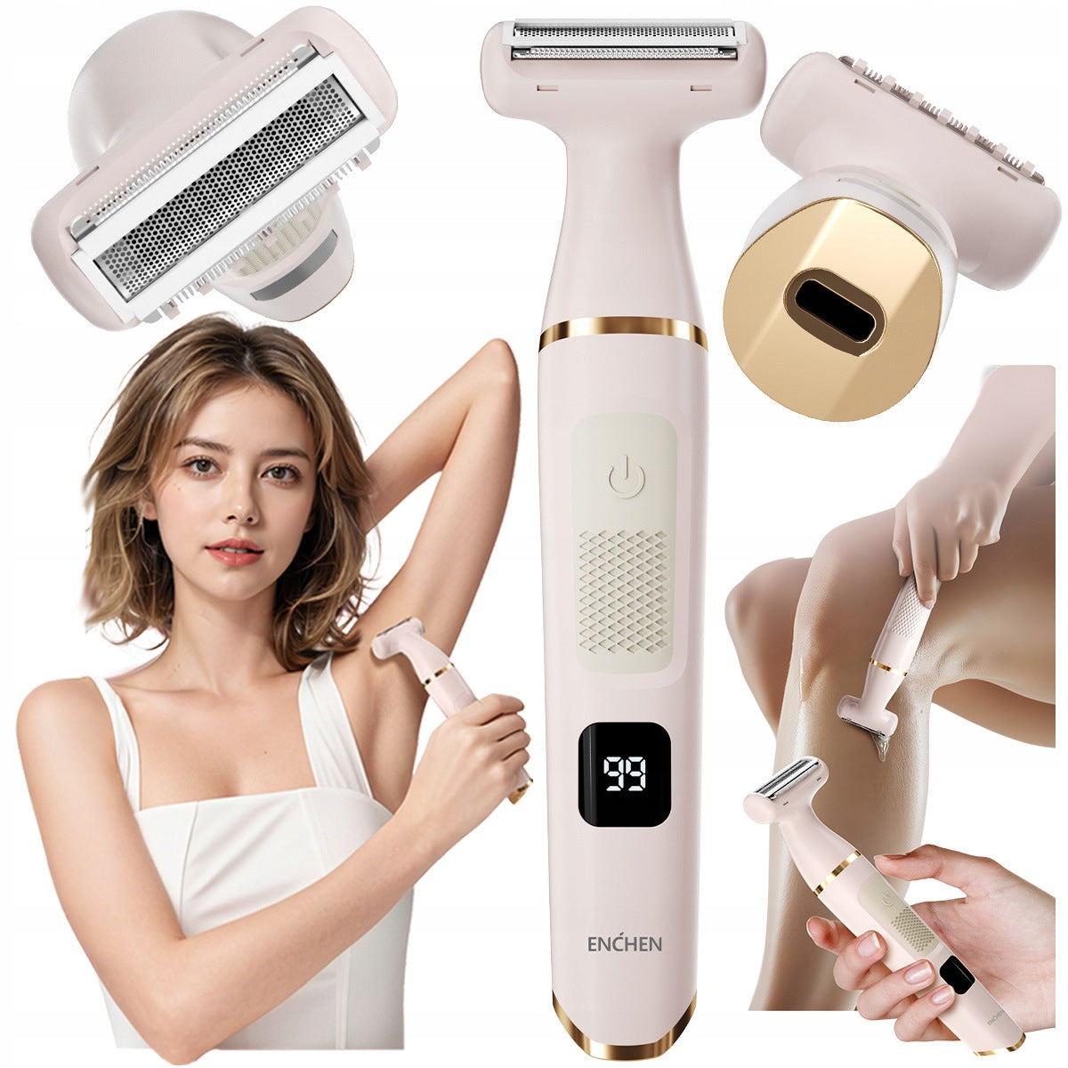 ENCHEN A1 Trimmer Women's Bikini Clipper Armpit Legs USB-C