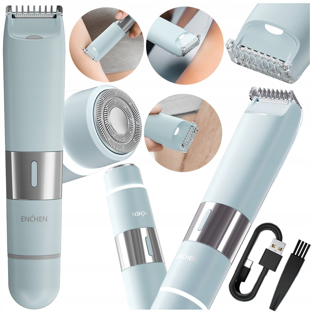 ENCHEN A3 Trimmer Shaver 2in1 Women's Armpit Shaving Machine
