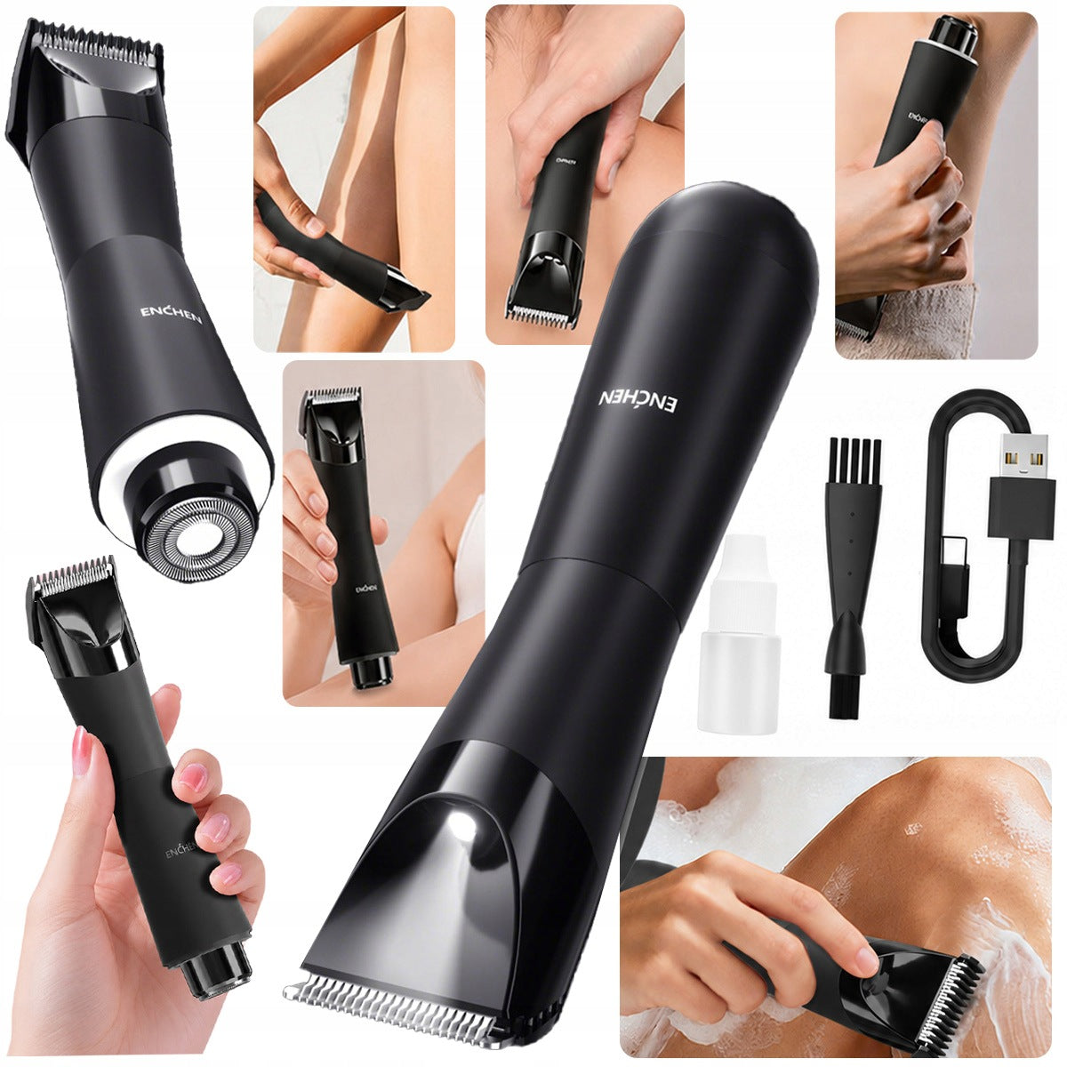 ENCHEN A4 Trimmer Shaver 2in1 Women's Shaving Machine Armpit Leg Body