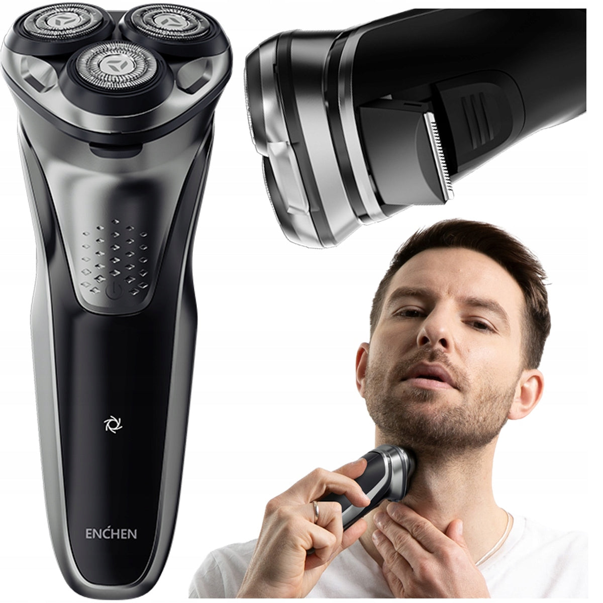 ENCHEN BLACKSTONE Plus ELECTRIC SHAVER for man TRIMMER Batteries included no