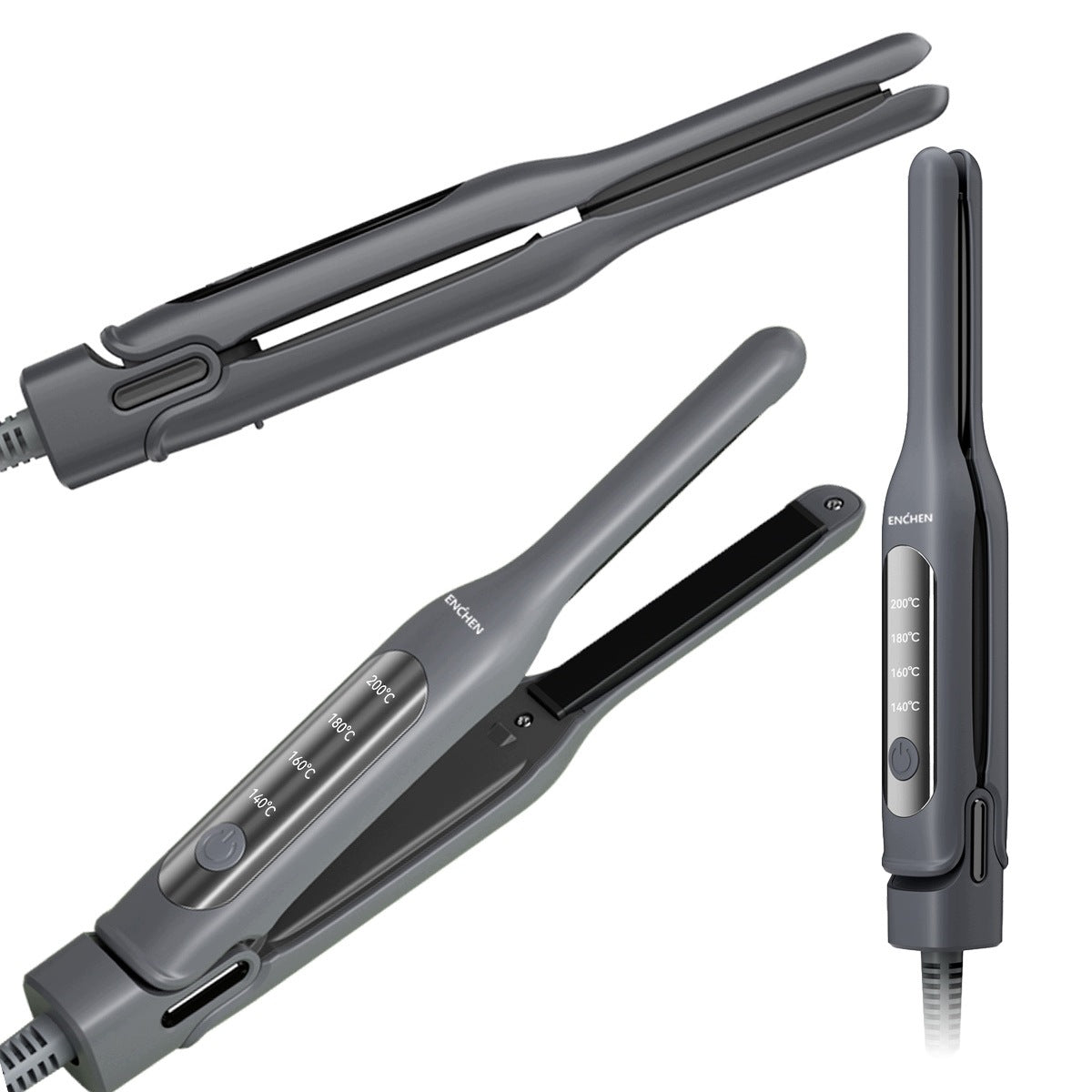 ENCHEN H10 Temperature Controlled Hair Straightener Light Grey Packaging status original
