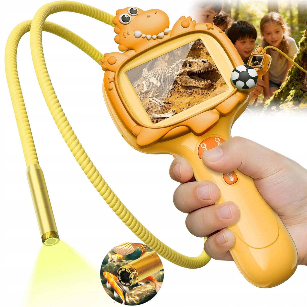 ENDOSCOPE FOR CHILDREN IPS SCREEN 2,4 INCH USB-C TOY WITH LED LIGHTING