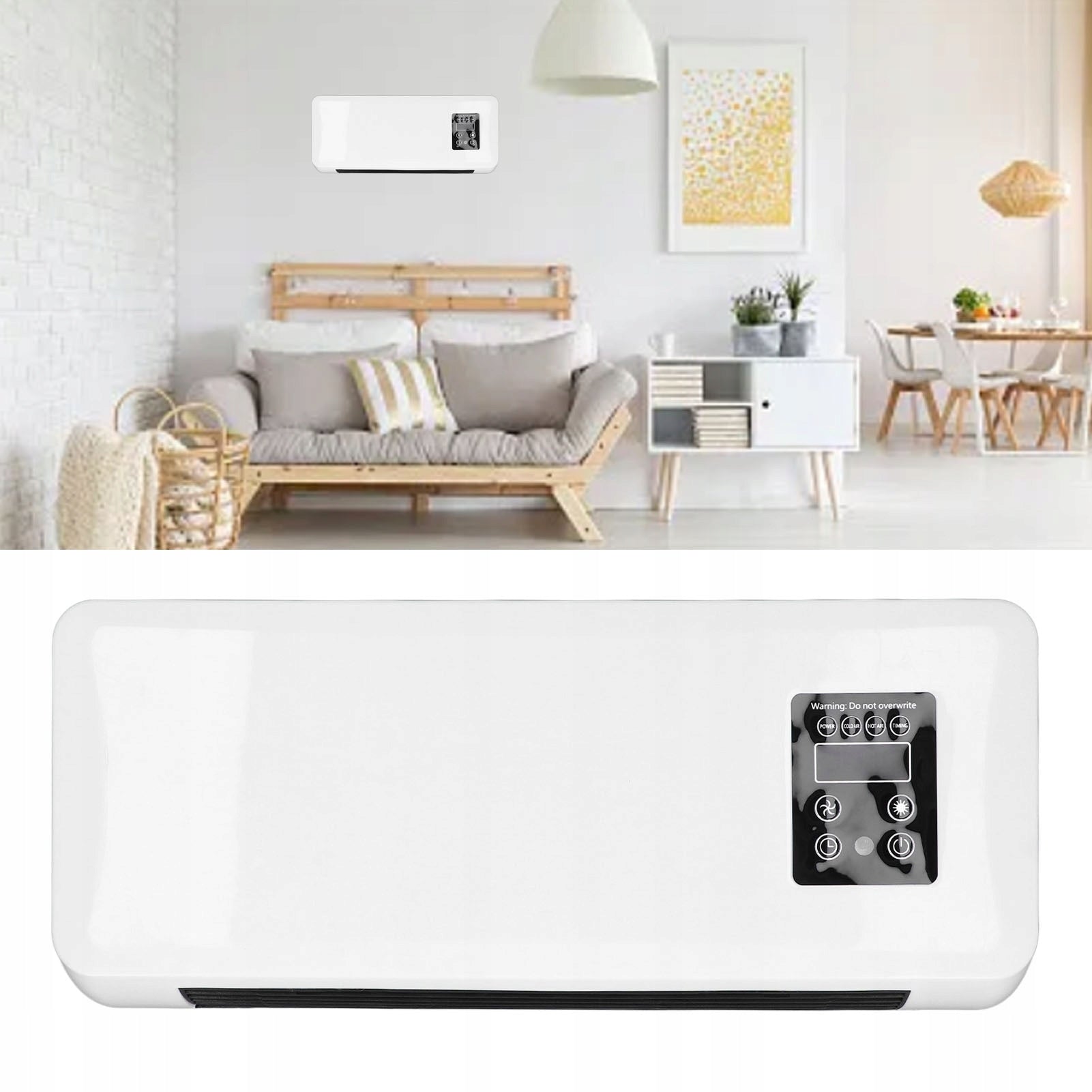 ENERGY-SAVING AIR CURTAIN FAN WALL HEATER WHITE Brand no brand