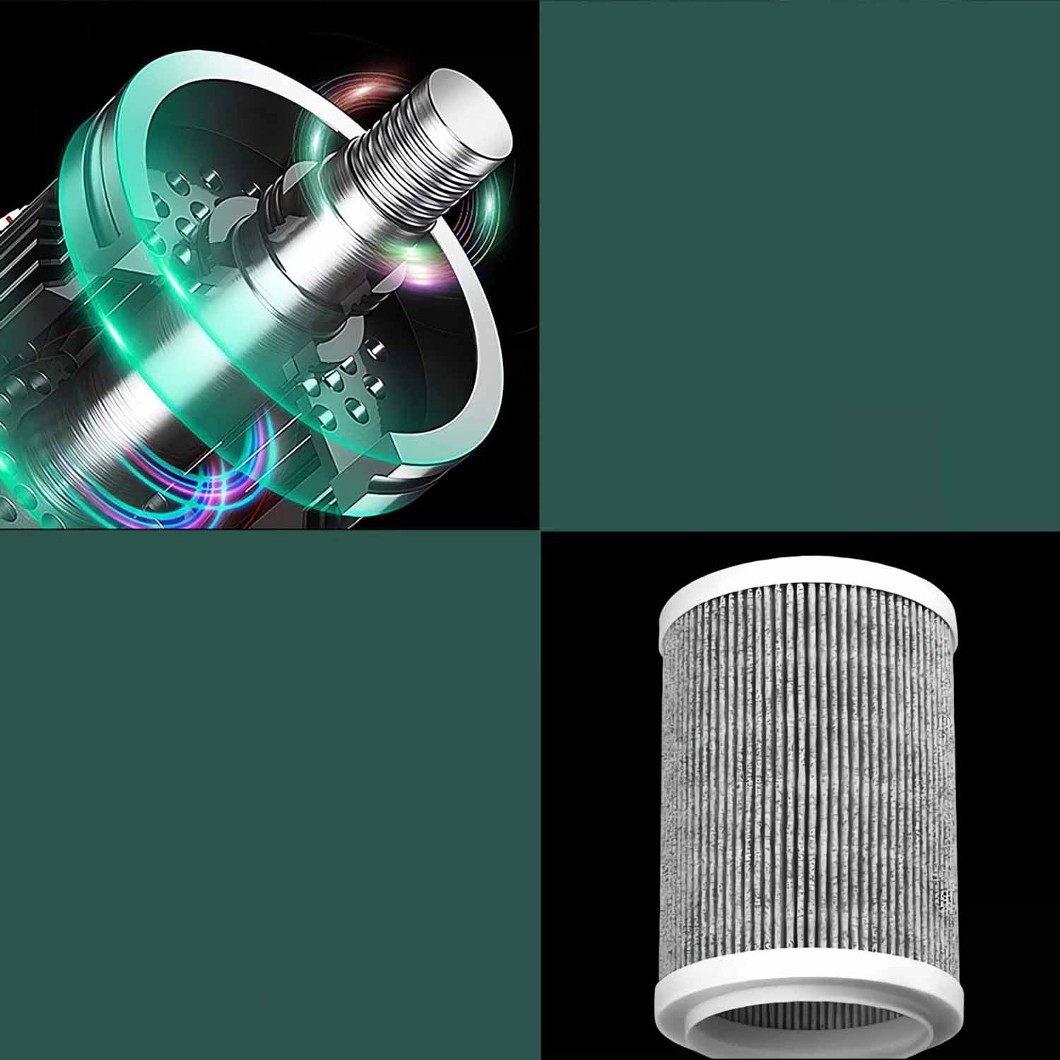 ENERGY-SAVING AIR PURIFIER, AIR PURIFIER WITH HEPA FILTER Dominant color white