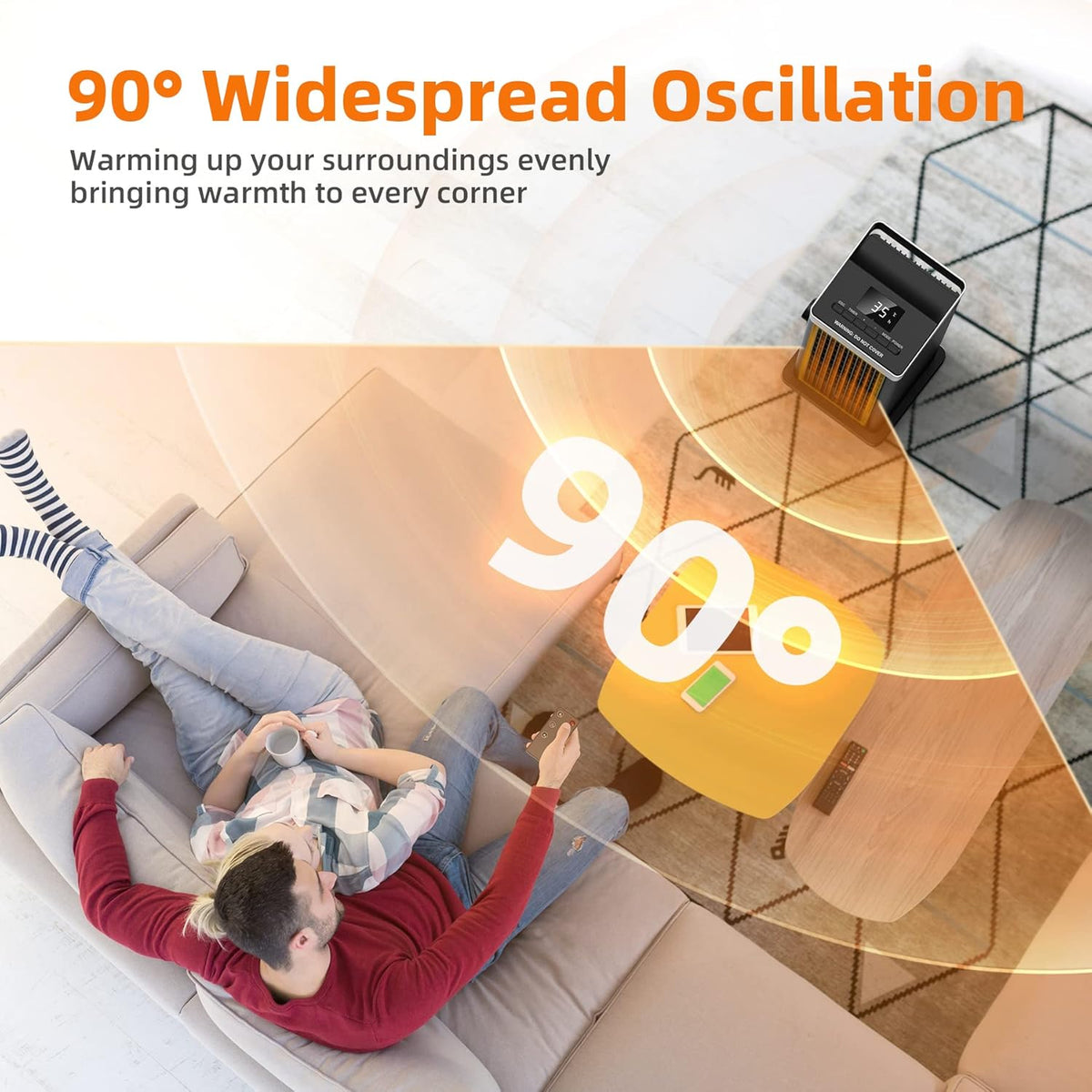 ENERGY-SAVING ELECTRIC HEATER ECO HEATER TOWER FAST HEATING EAN (GTIN) 5906843847343