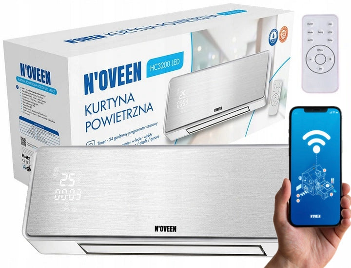 ENERGY SAVING HEATER LED AIR CURTAIN Tuya WiFi Smart