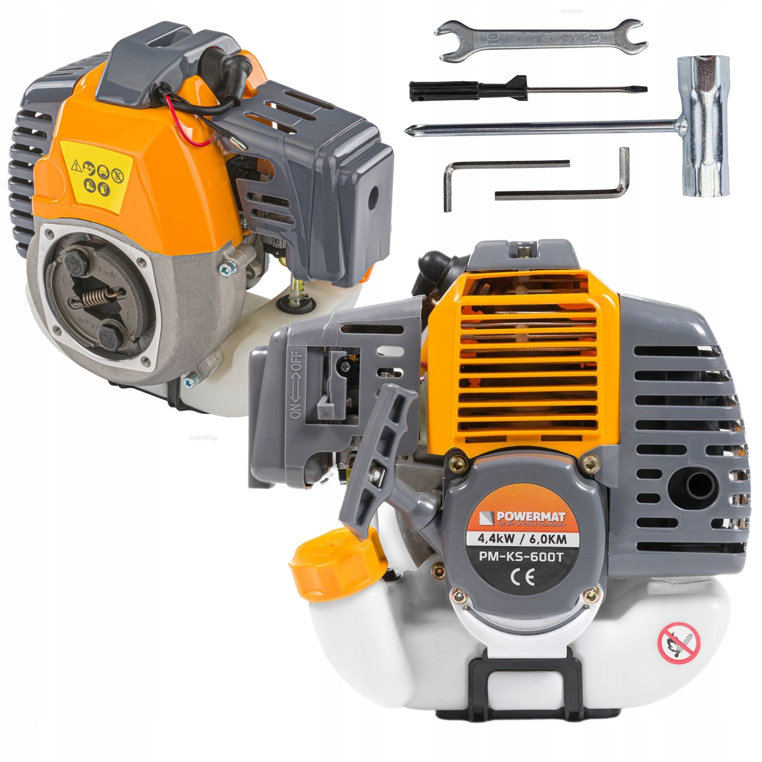 ENGINE FOR COMBUSTION SCYTHE COMBUSTION TRIMMER 6KM POWERFUL