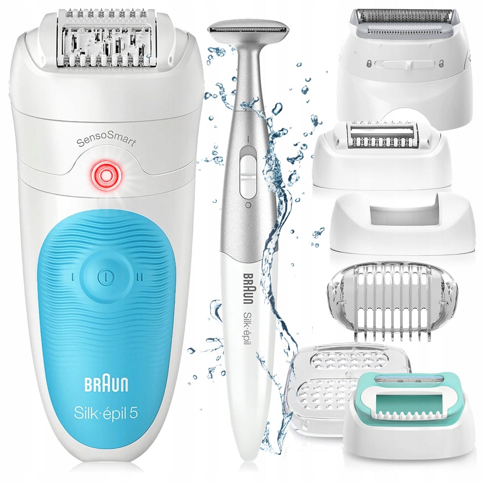 EPILATOR BRAUN Silk-epil 5 5/810 SensoSmart+ WOMEN'S SHAVER+ BIKINI TRIMMER