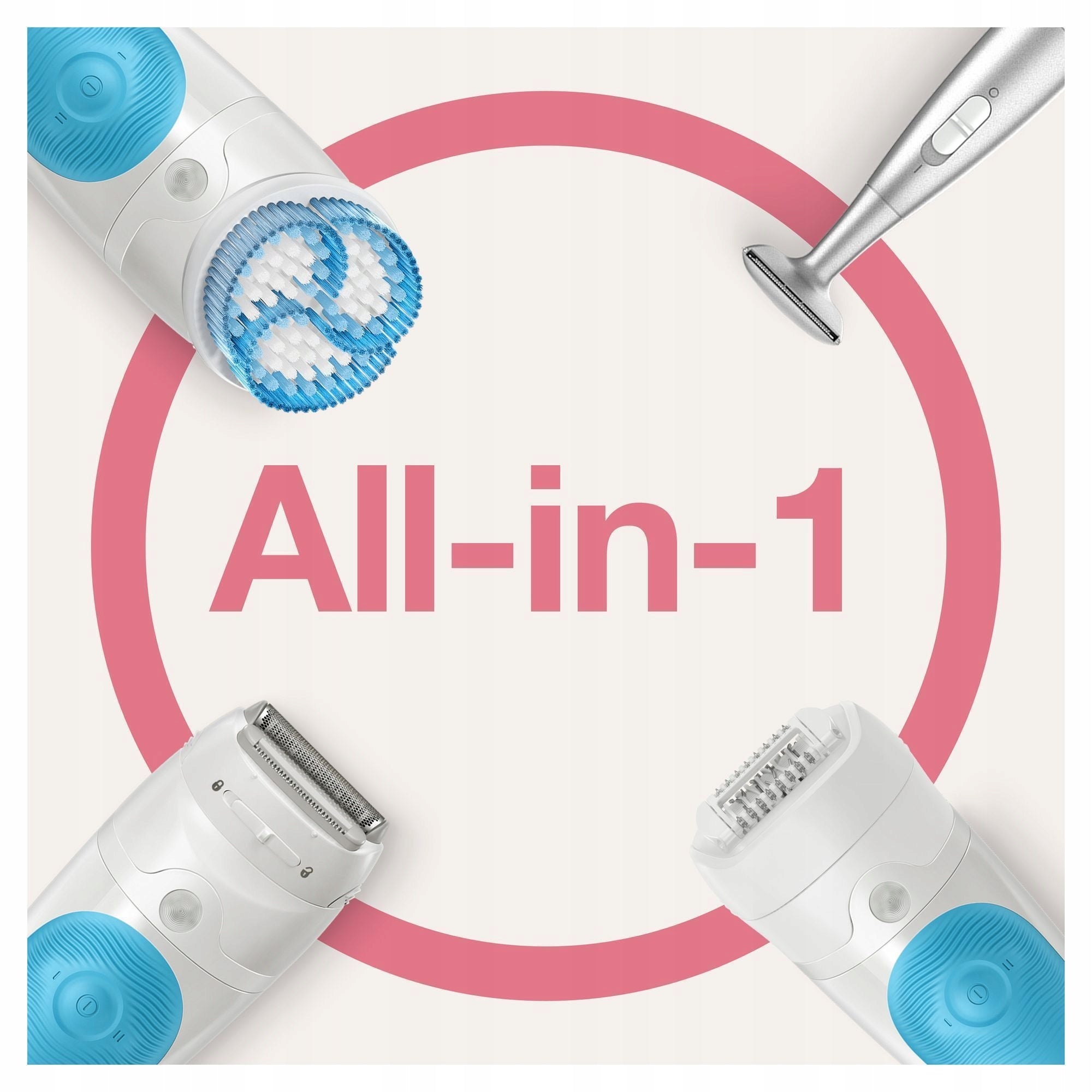EPILATOR BRAUN Silk-epil 5 SensoSmart WET&DRY + SPA + SHAVER + TRIMMER 5in1 Manufacturer code SE5 damska 9 5 3 7 DO Wet&Dry