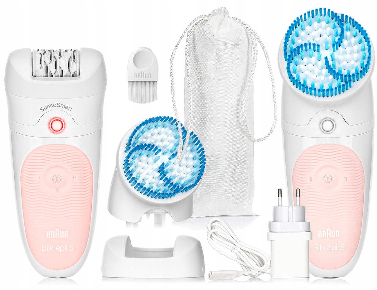 EPILATOR BRAUN Silk-epil 5 (Wet&Dry) SensoSmart MICROGRIP + SPA HEAD! Packaging status original