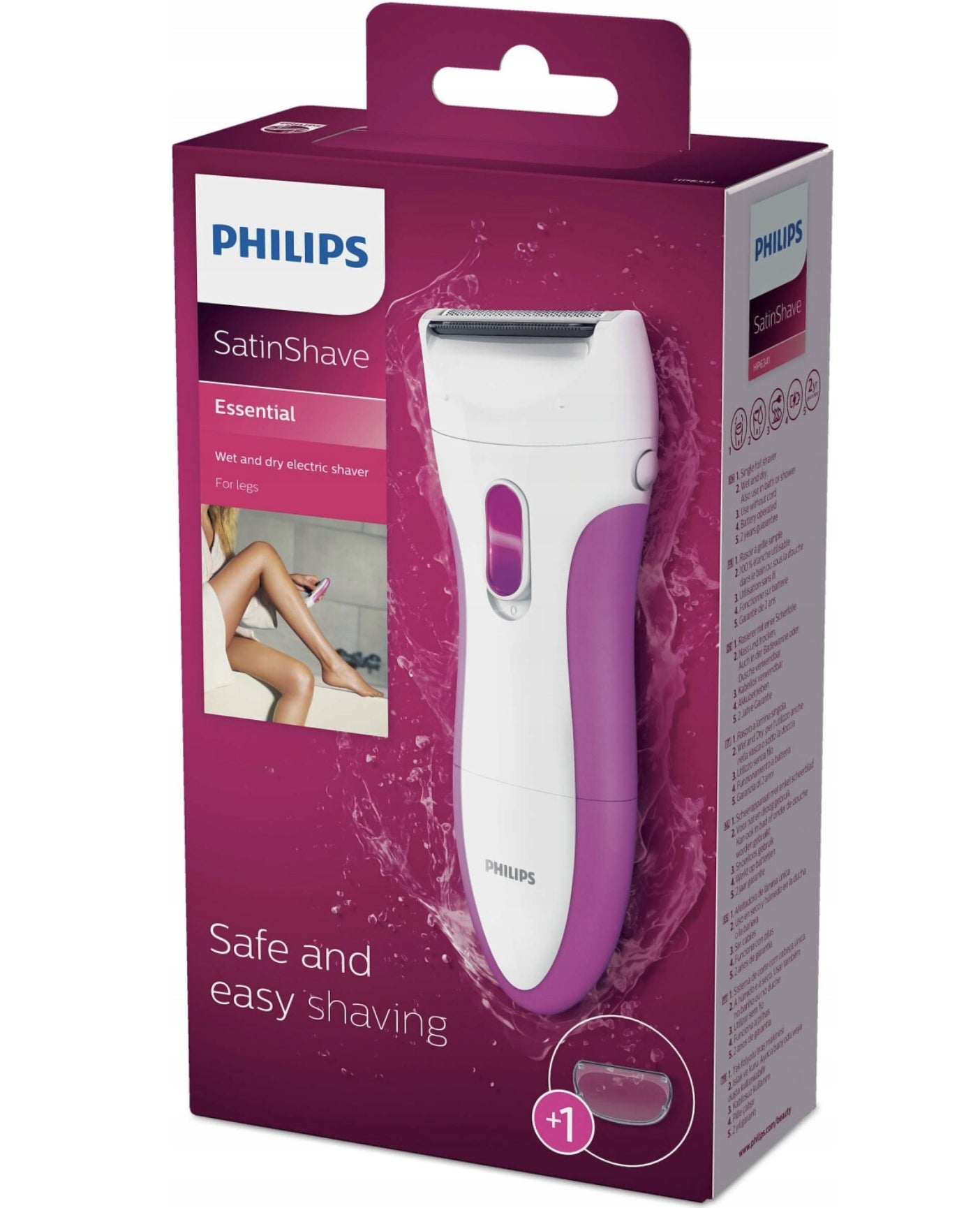 EPILATOR ELECTRIC SHAVER WOMEN'S philips BODY HAIR BIKINI LEGS Manufacturer code Golarka Philips na sucho i mokro nogi bikini