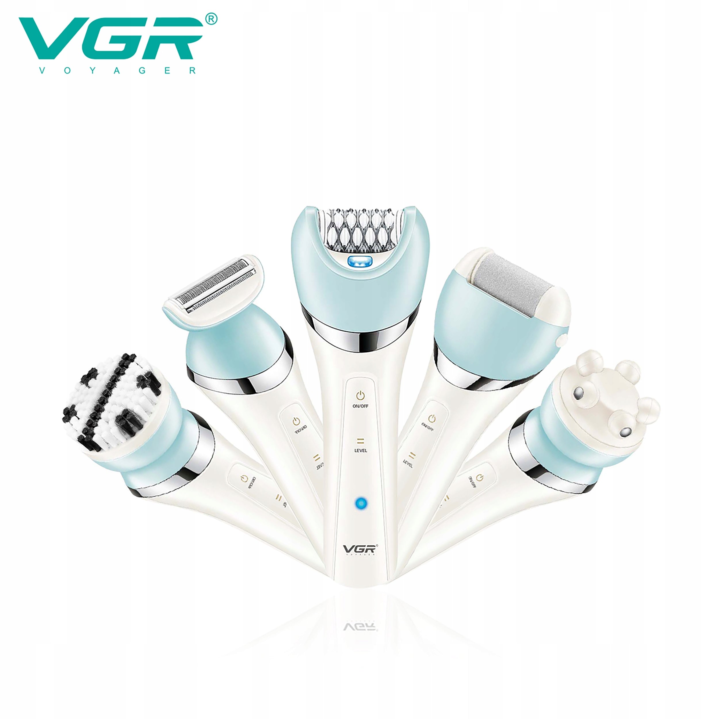 EPILATOR FOR WOMEN SHAVER WOMEN'S LEG ARMPIT BIKINI BODY SCRUB 5IN1 Brand no brand