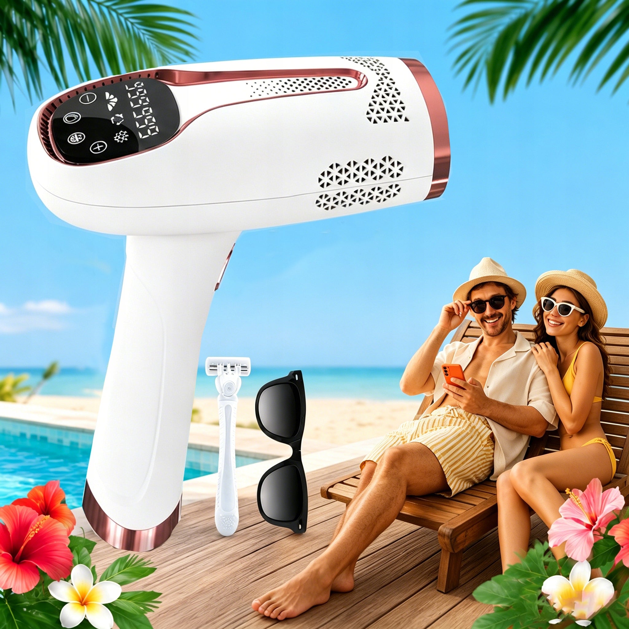 EPILATOR IPL HAIR LASER BIKINI LEGS HAIR REMOVAL PAINLESS, rejuvenation