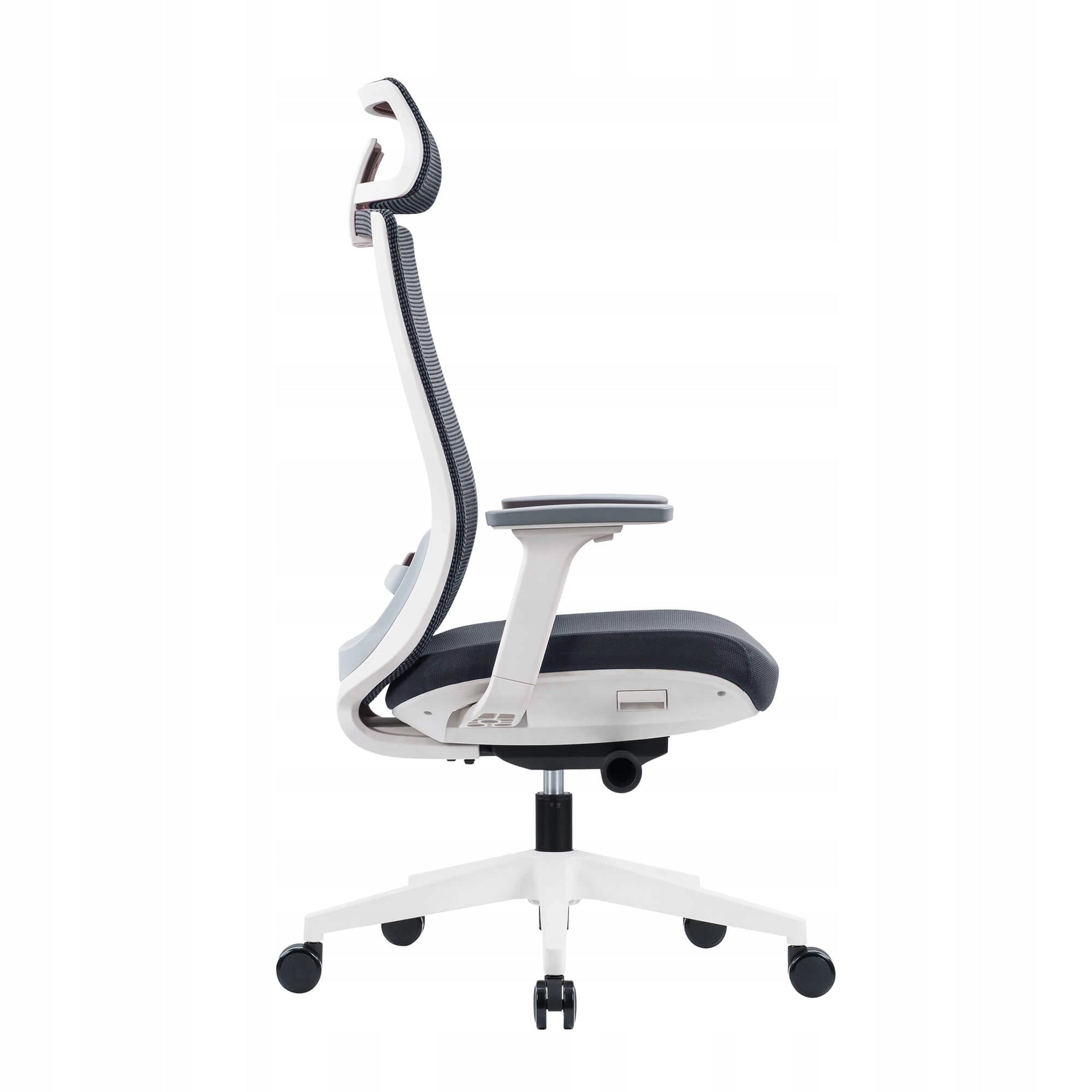 ERGONOMIC OFFICE CHAIR WHITE FABRIC/MESH ADJUSTMENTS MEET HEALTH AND SAFETY STANDARDS Brand Elzap