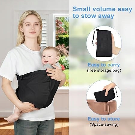 ERGONOMIC SIDE CARRIER FOR BABY LIGHT ADJUSTABLE BLACK Brand no brand