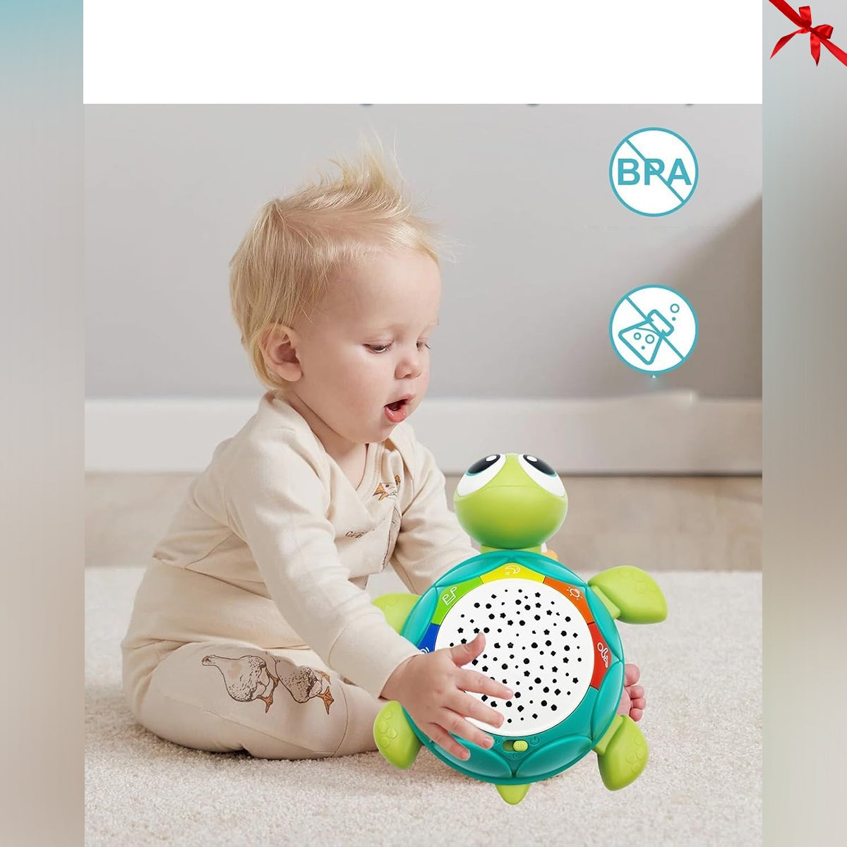 ESCAPING CRAWLING TURTLE INTERACTIVE TOY MUSIC PROJECTION JYSafora Brand JYSafora