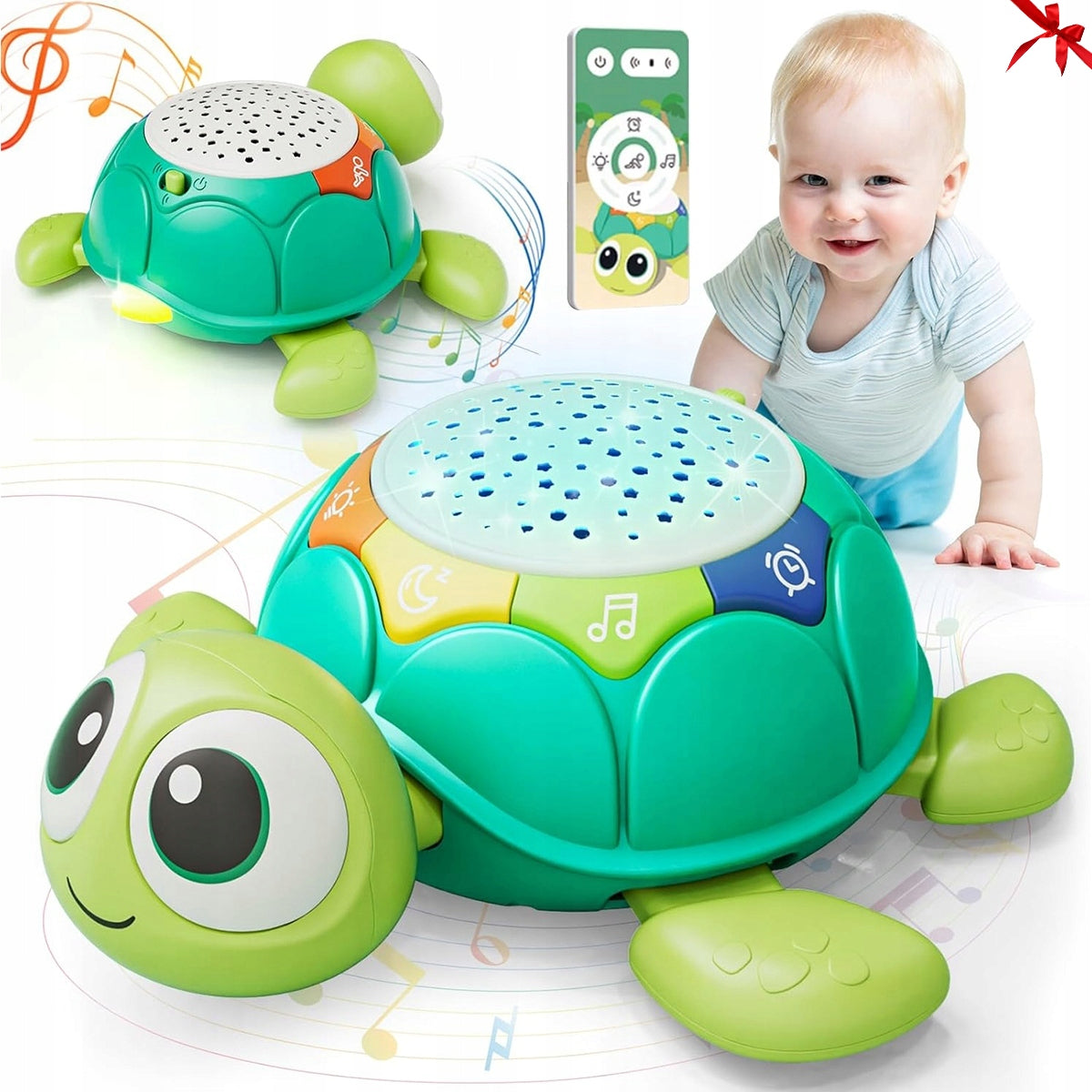 ESCAPING CRAWLING TURTLE INTERACTIVE TOY MUSIC PROJECTION JYSafora