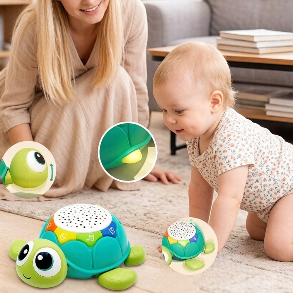 ESCAPING CRAWLING TURTLE TOY INTERACTIVE MUSIC PROJECTOR FOR KIDS Kid's age 6+ months