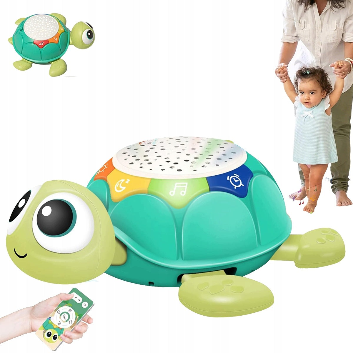 ESCAPING CRAWLING turtle INTERACTIVE TOY WALKING MUSIC AND PROJECTION