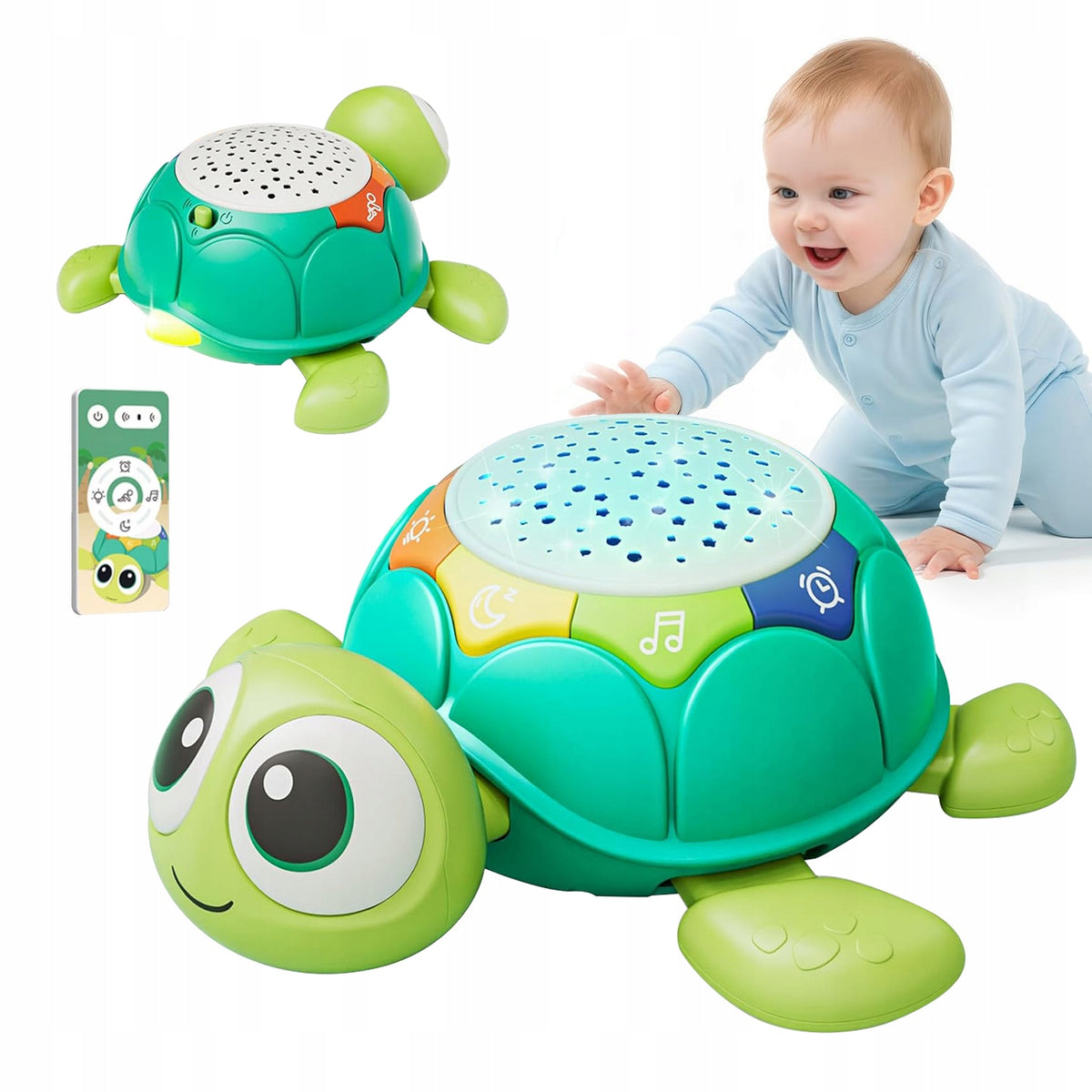 ESCAPING CRAWLINGUSE AND PROJECTION TURTLE INTERACTIVE WALKING TOY