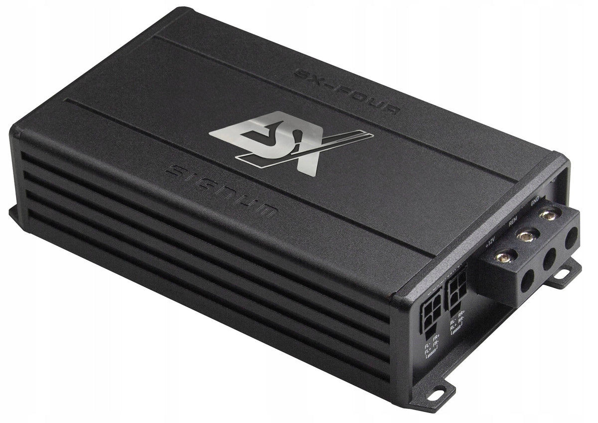 ESX SX-FOUR | Mini 4-Channel Class D Amplifier | 4x125W RMS | 500W