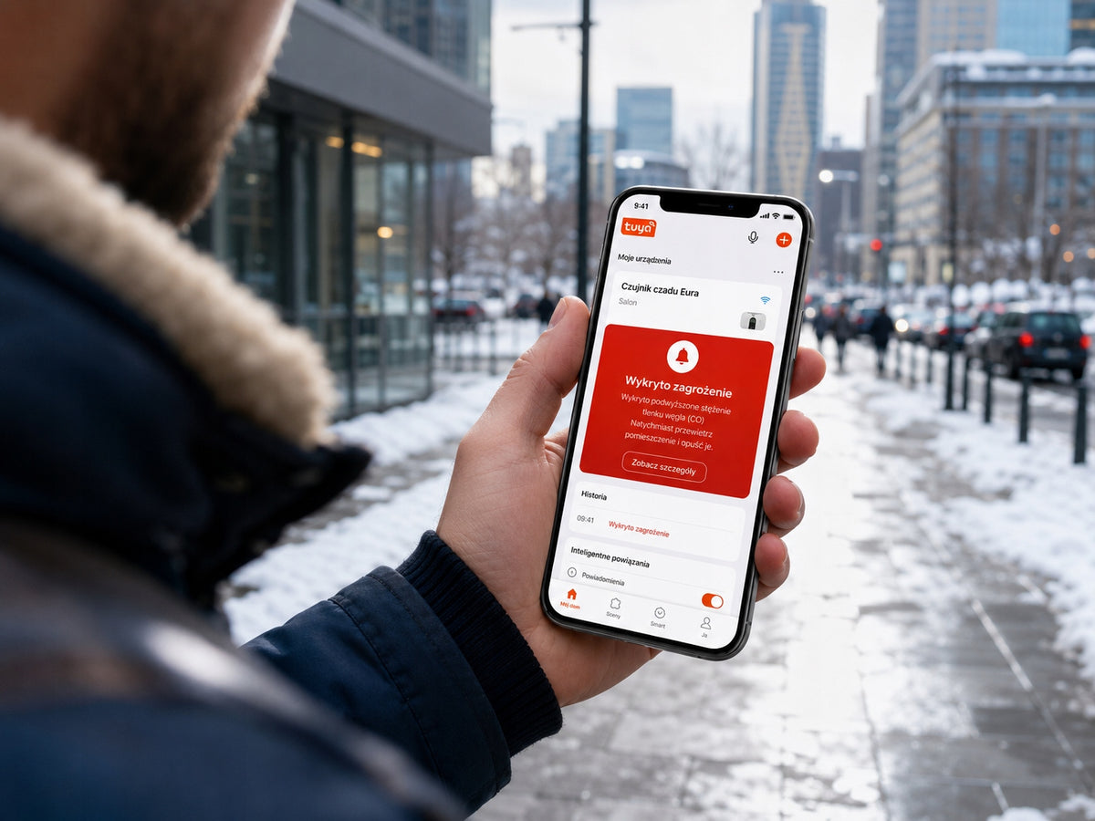 EURA CARBON MONOXIDE DETECTOR WIFI CARBON MONOXIDE DETECTOR WITH NOTIFICATION ON PHONE Packaging status original