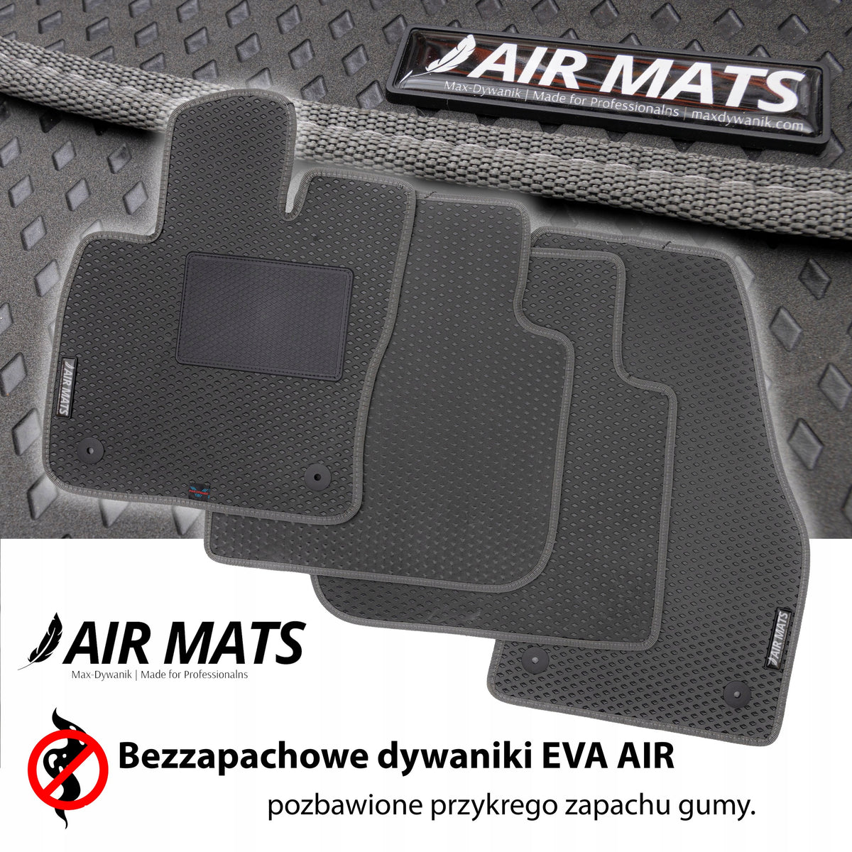EVA AIR MATS car mats from Max-Dywanik DIAMONDS BLACK 5mm Manufacturer Max-Dywanik