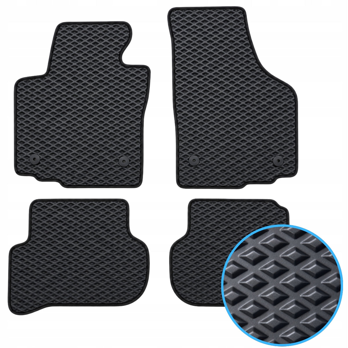 EVA Car Rugs Car Mats Waterproof for Any Model 4pcs B