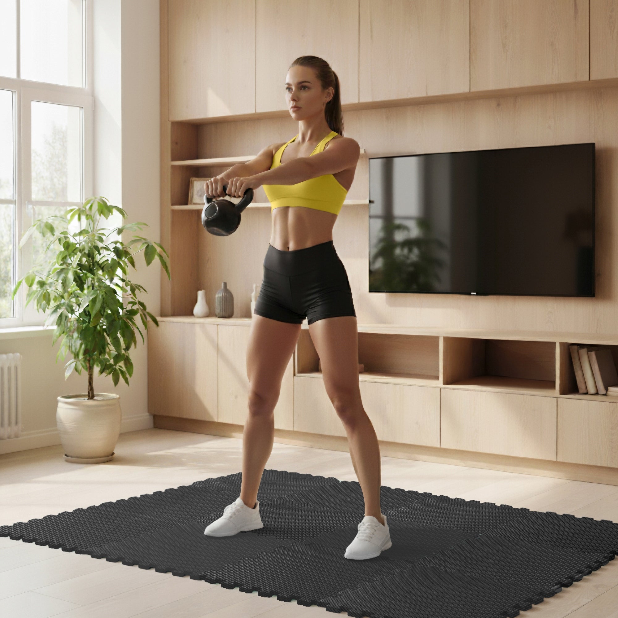EVA PROTECTIVE GYM EQUIPMENT FOAM PUZZLE MAT 30 × 30 × 1 cm Packaging status original