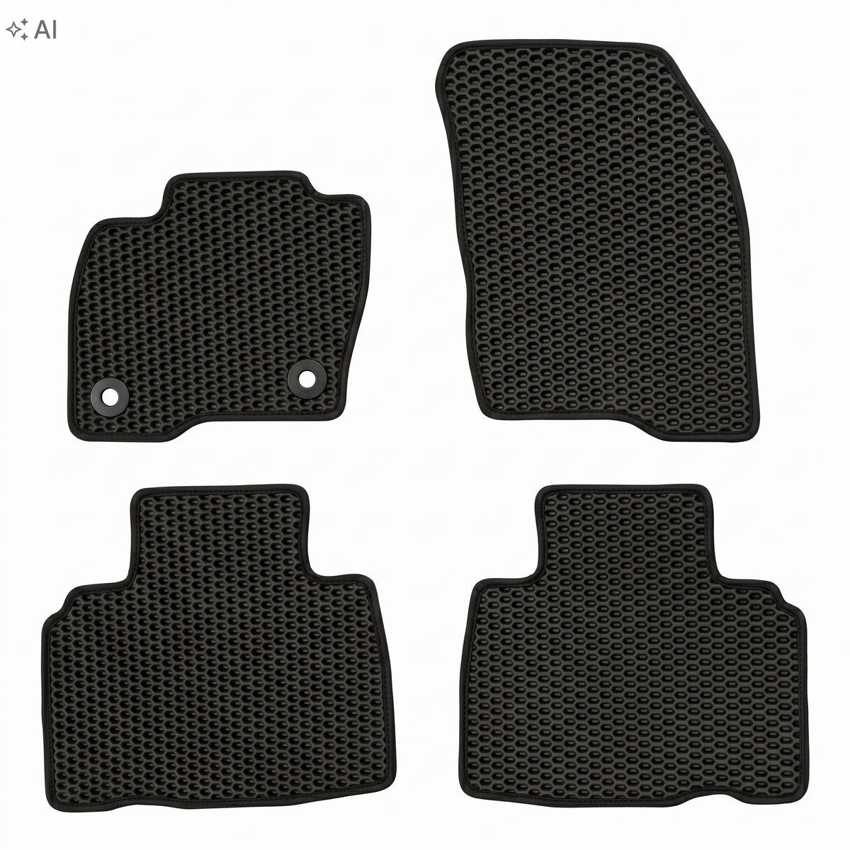 EVA Rugs Ford EDGE II 2016–2021 set Black honeycomb