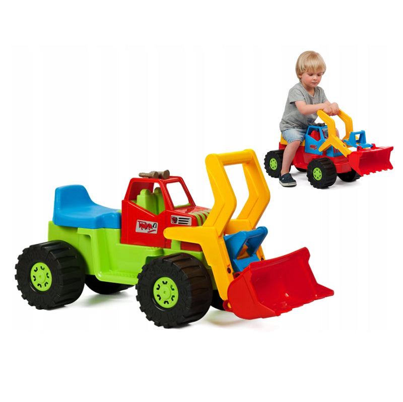 EXCAVATOR RIDER LARGE TOY LARGE WHEELS CAR Movable Spoon FOR KIDS Manufacturer code MASTIF-00415