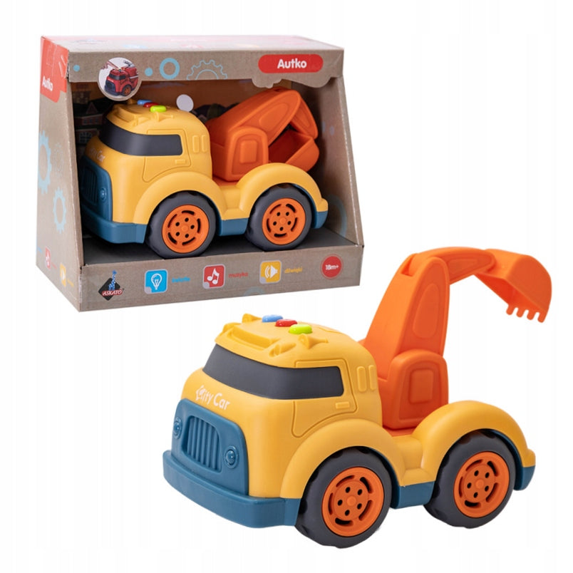 EXCAVATOR WITH MOVING PARTS AND SOUND EFFECTS