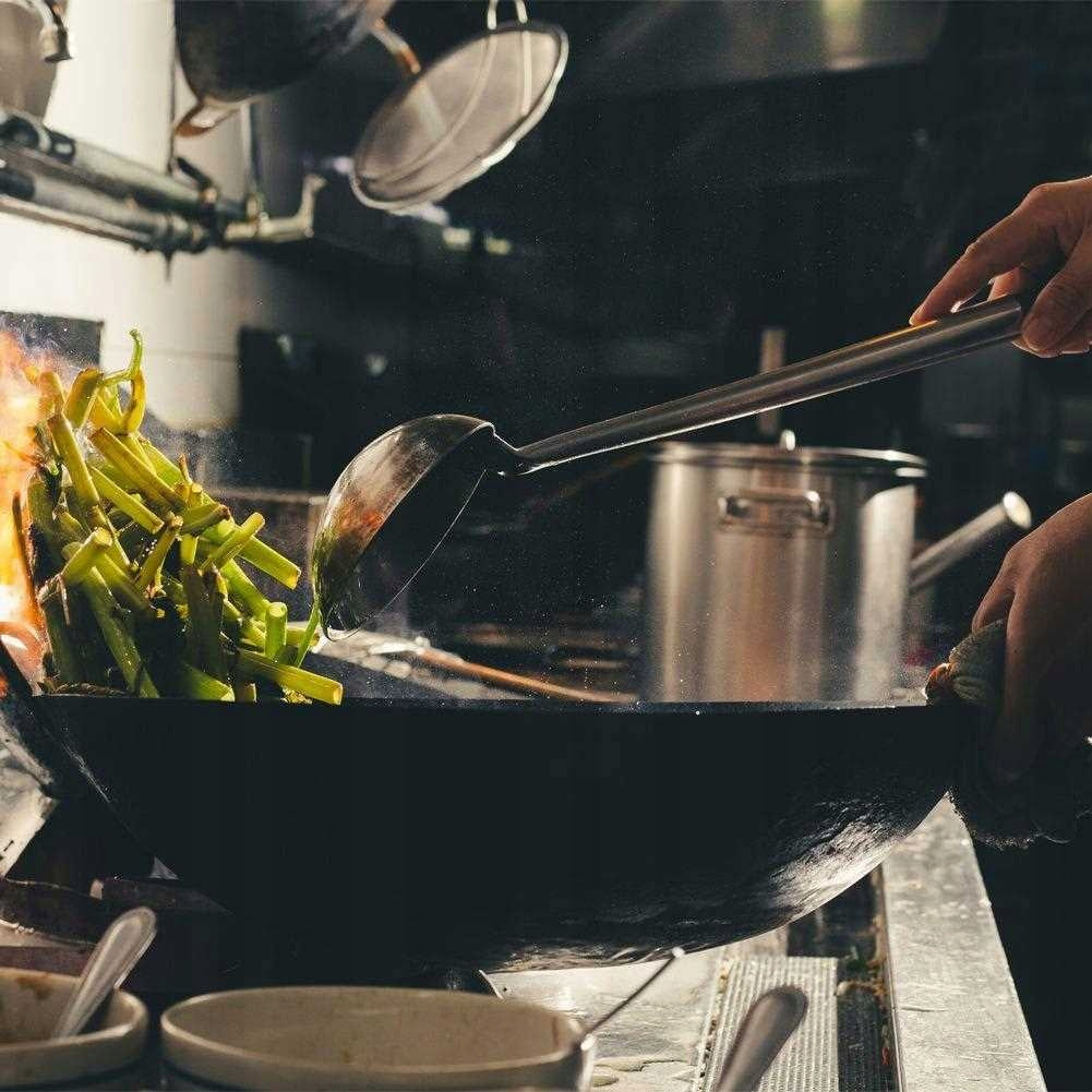 EXCELLENT HOUSEWARE MINI WOK FRYING PAN 20 CM CARBON STEEL Brand ProGarden