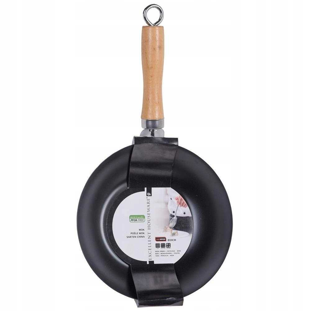EXCELLENT HOUSEWARE MINI WOK FRYING PAN 20 CM CARBON STEEL EAN (GTIN) 8719202941128