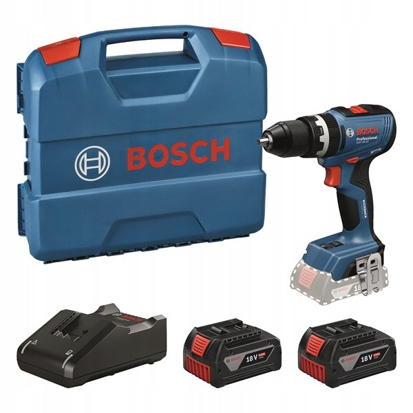 EXCLUSIVE - Bosch Professional GSB 18V-65 Hammer Drill +2x4Ah 06019N3333