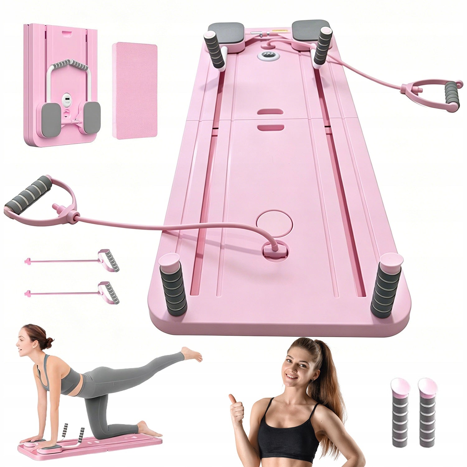 EXERCISE BOARD REFORMER PILATES LOAD CAPACITY 150 KG FOLDING IN 1 SECOND