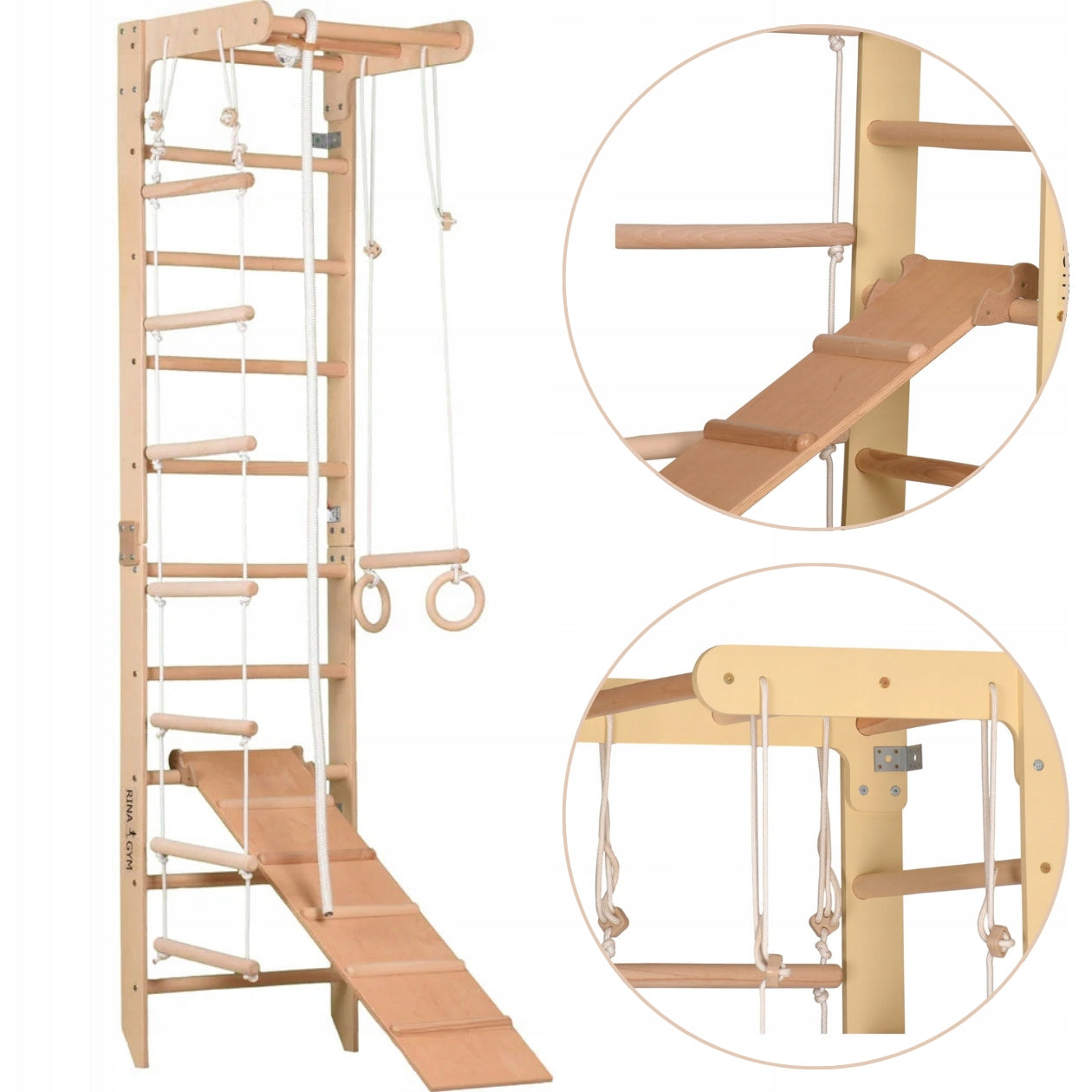 EXERCISE LADDER FOR CHILDREN ADULTS PULL-UP BAR CIRCLE ROPE