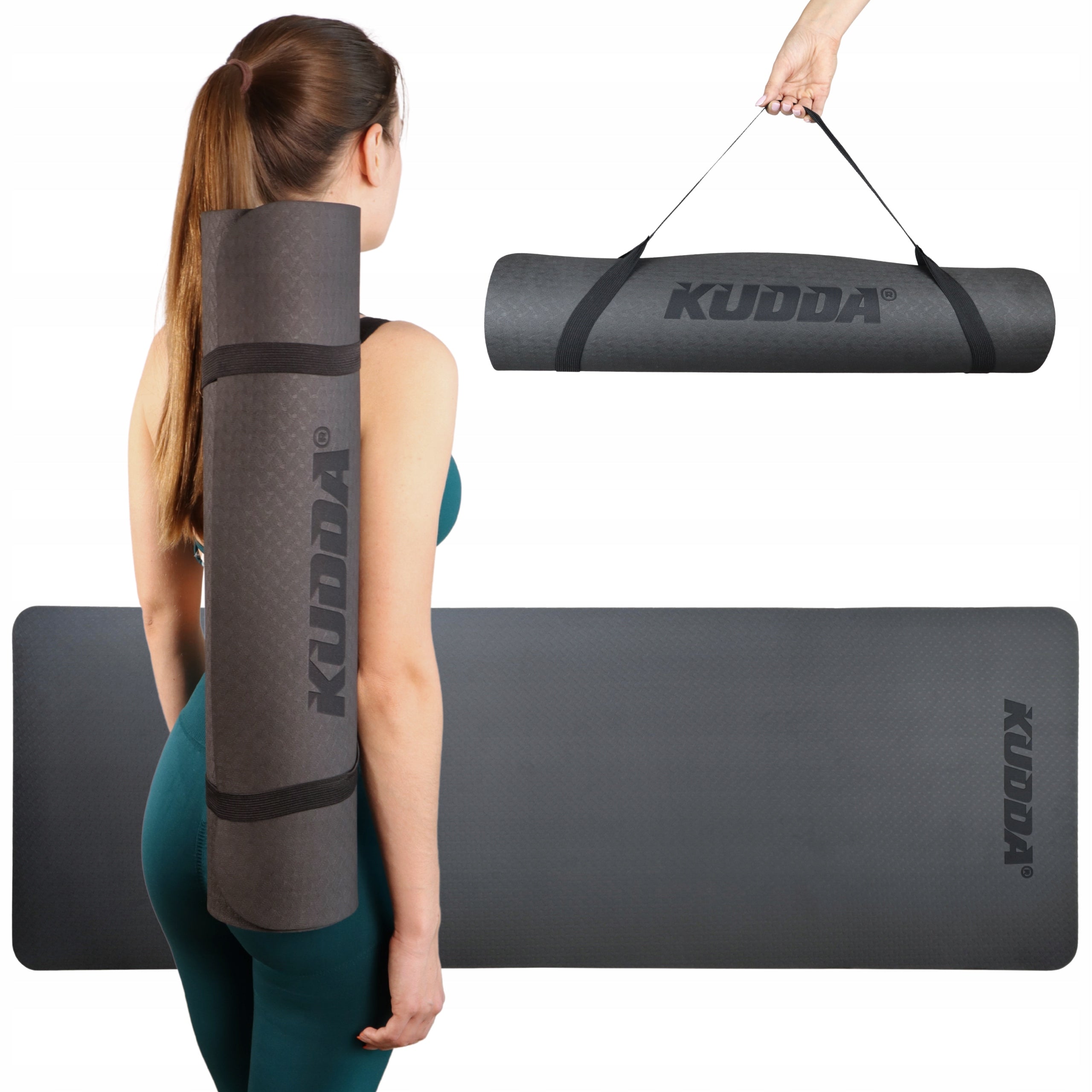 EXERCISE MAT 6MM TPE foam yoga mat HIGH QUALITY KUDDA