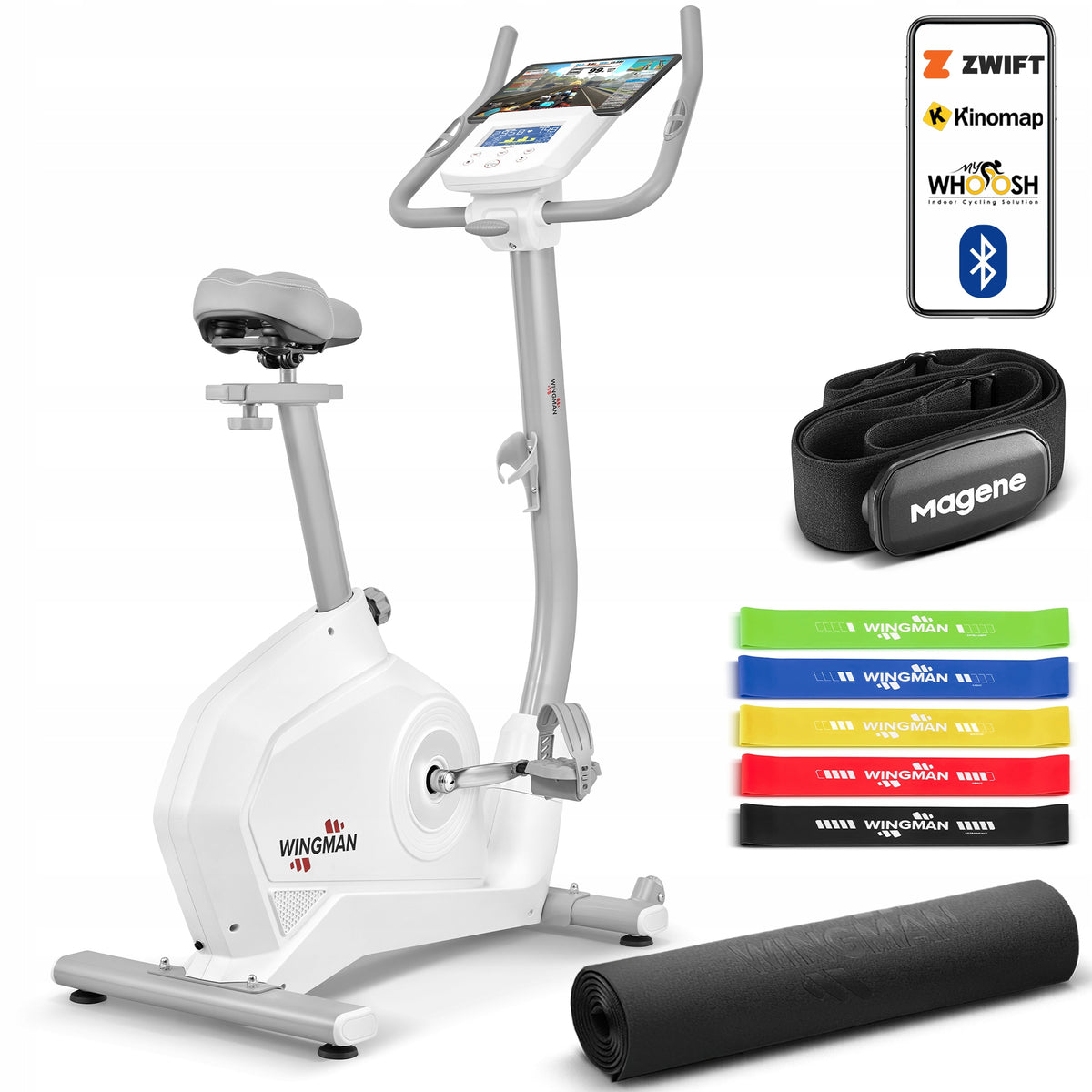 EXERCISE STATIONARY BIKE WINGMAN STX9 PRO | MAGNETIC | WHEEL 9KG