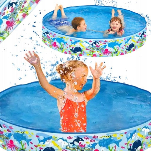 EXPANSION POOL FOR CHILDREN PADDLING POOL JILONG SEA ANIMALS 120CM DIAMETER