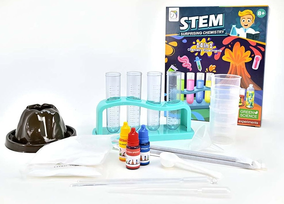 EXPERIMENTS FOR CHILDREN EDUCATIONAL SET 41IN1 SET OF SMALL CHEMIST Packaging status original