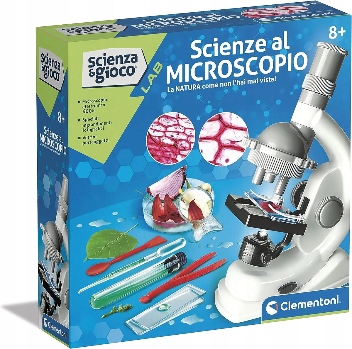 EXPERIMENTS MICROSCOPE EXPERIMENTS CLEMENTONI 8+