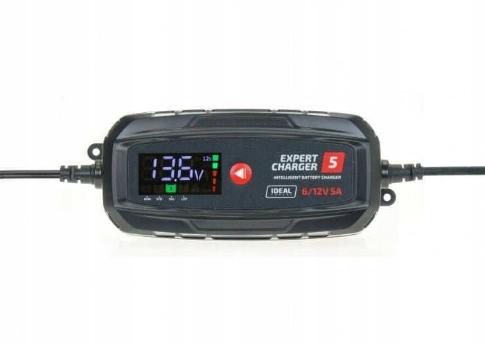 EXPERT CHARGER 5 - Intelligent rectifier 6/12V 5A WET GEL AGM EFB LiFePO4 Brand IDEAL