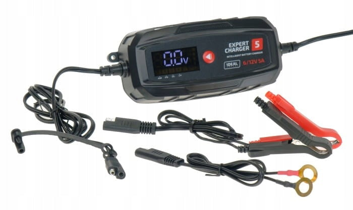 EXPERT CHARGER 5 - Intelligent rectifier 6/12V 5A WET GEL AGM EFB LiFePO4 Maximum amperage 5 A