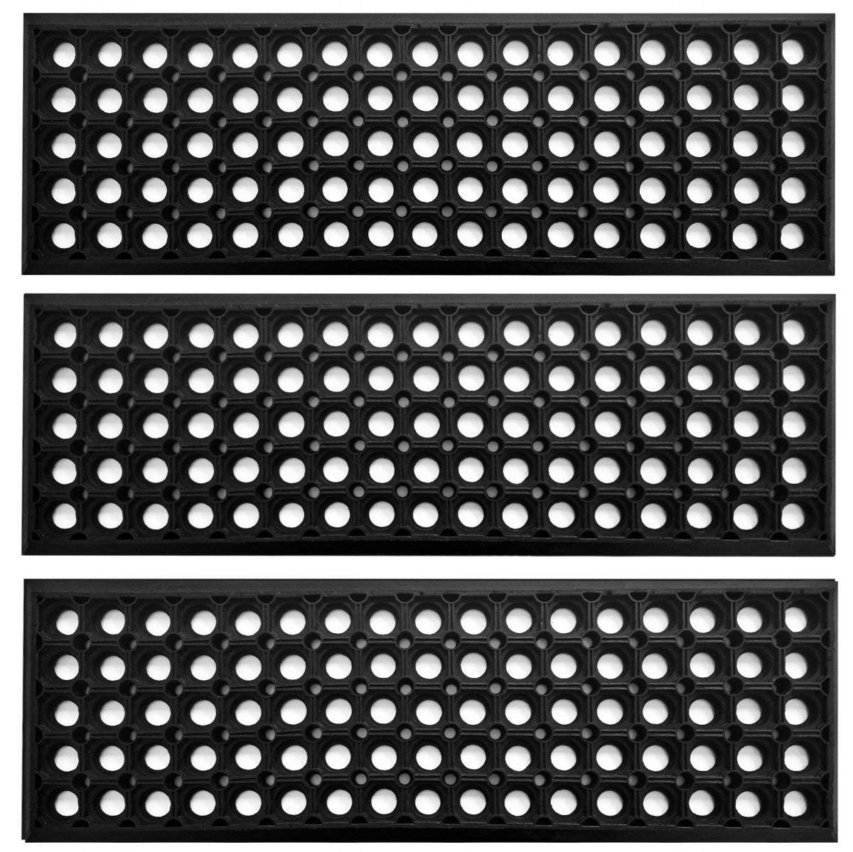 EXTERNAL STAIR COVERS RUBBER OPENWORK RUBBER FOR STEPS WITH OVERRUN 75 Manufacturer code OXIDE - NAKŁADKA AŻUROWA Z NAJAZDEM 75X25