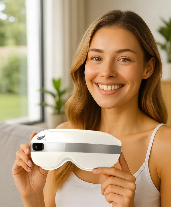 EYE FACE MASSAGER WITH WARM COMPRESS, 4 BLUETOOTH MASSAGE MODES WHITE Medical device no