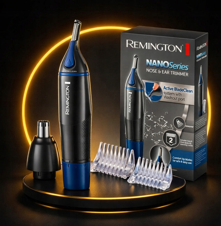 EYEBROW NOSE TRIMMER REMINGTON SOLID CORDLESS BATTERY POWERED POWERFUL Manufacturer code trymer remington do uszu brwi