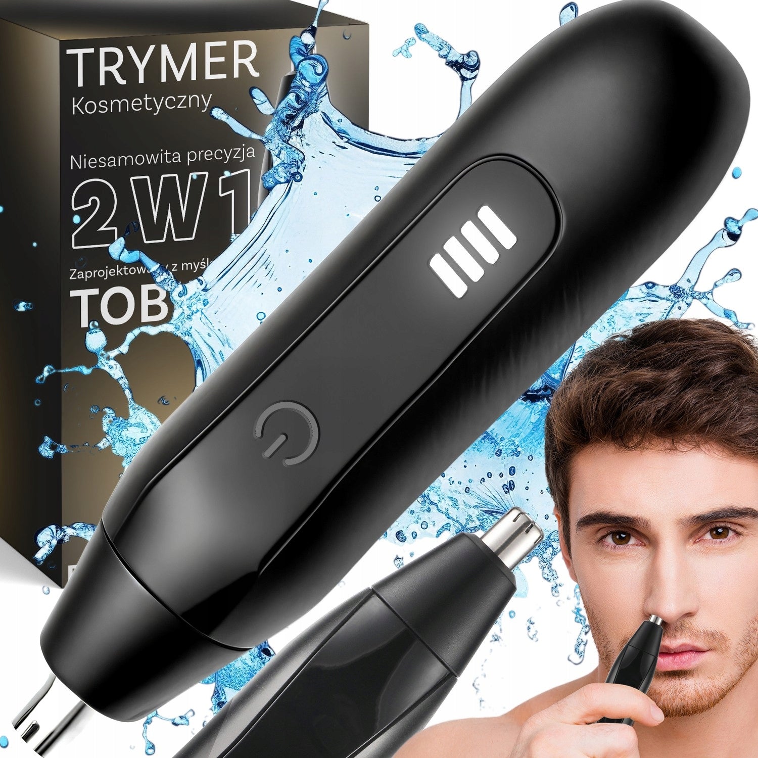 EYEBROW NOSE TRIMMER SHAVER 300mAh SHAVING BEARD HAIR + 2X HEADS Brand RETOO